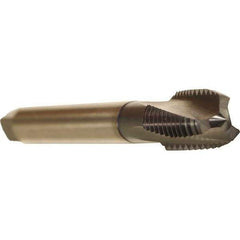 Emuge - 1/2-20 UNF 3 Flute 3BX Modified Bottoming Spiral Flute Tap - Cobalt, TiCN Finish, 3.937" OAL, Right Hand Flute, Right Hand Thread, Series Rekord DF - USA Tool & Supply