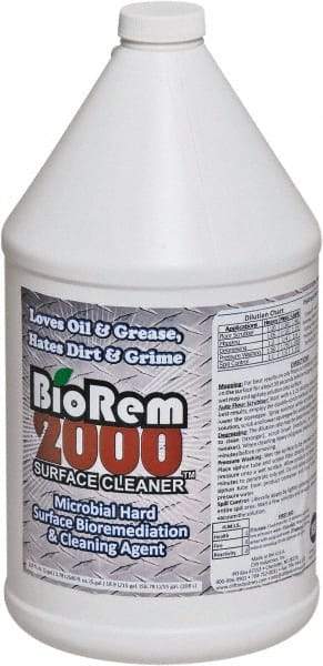 BioRem 2000 - 1 Gal Bottle All-Purpose Cleaner - Liquid, Odor-Free - USA Tool & Supply