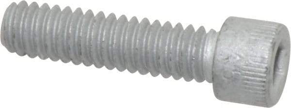 Armor Coat - 1/4-20 UNC Hex Socket Drive, Socket Cap Screw - Alloy Steel, Armor Coat Finish, Fully Threaded, 1" Length Under Head - USA Tool & Supply