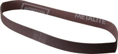 Norton - 3/4" Wide x 20-1/2" OAL, 180 Grit, Aluminum Oxide Abrasive Belt - Aluminum Oxide, Very Fine, Coated, Series R228 - USA Tool & Supply