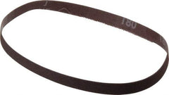 Norton - 1/2" Wide x 18" OAL, 180 Grit, Aluminum Oxide Abrasive Belt - Aluminum Oxide, Very Fine, Coated, Series R228 - USA Tool & Supply