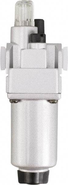PRO-SOURCE - 1" NPT, 290 Max psi Heavy Duty Modular Lubricator - Aluminum Bowl, Aluminum Die Cast Body, 318 CFM, 140°F Max Temp, 3.54" Wide x 11.00" High - USA Tool & Supply