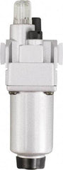 PRO-SOURCE - 1" NPT, 290 Max psi Heavy Duty Modular Lubricator - Aluminum Bowl, Aluminum Die Cast Body, 318 CFM, 140°F Max Temp, 3.54" Wide x 11.00" High - USA Tool & Supply