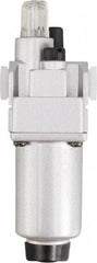 PRO-SOURCE - 3/8" NPT, 290 Max psi Intermediate Modular Lubricator - Aluminum Bowl, Aluminum Die Cast Body, 106 CFM, 140°F Max Temp, 2.16" Wide x 8.07" High - USA Tool & Supply