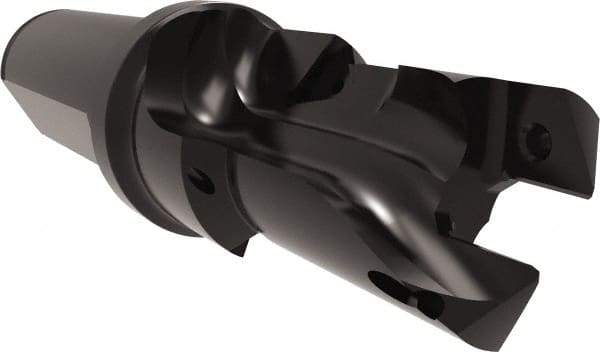 Allied Machine and Engineering - 22 to 24mm Diam, Straight Shank, 25.4mm Body Shank Diam, Combo Chamfer and Countersink Drill - TCMT 110204 Insert, 117.87mm OAL - USA Tool & Supply