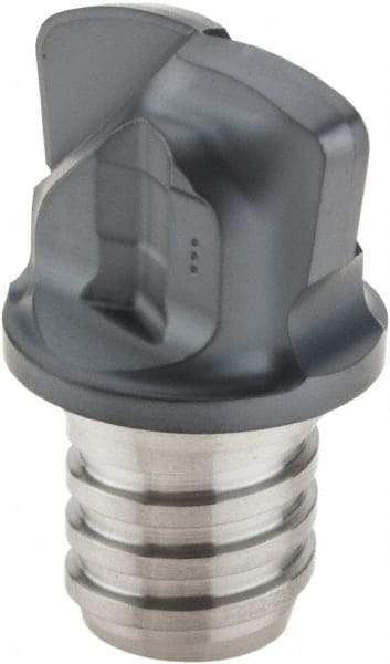 Iscar - MM FF Grade IC908 Carbide End Milling Tip Insert - TiAlN Finish, 2 Flutes, 16mm Cutting Diam, 1.1mm Depth of Cut, 13.5mm Extension, 0.118" Cnr Rad - USA Tool & Supply