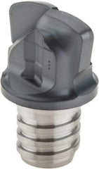 Iscar - MM FF Grade IC908 Carbide End Milling Tip Insert - TiAlN Finish, 2 Flutes, 16mm Cutting Diam, 1.1mm Depth of Cut, 13.5mm Extension, 0.118" Cnr Rad - USA Tool & Supply