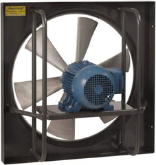 Americraft - 24" Blade, Direct Drive, 1 hp, 7,425 CFM, Explosion Proof Exhaust Fan - 30-1/2" Opening Height x 30-1/2" Opening Width, 16/8 Amp, 115/230 Volt, 1 Speed, Single Phase - USA Tool & Supply