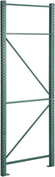Steel King - 18,000 Lb Capacity Heavy-Duty Framing Upright Pallet Rack Seismic - 3" Wide x 120" High x 42" Deep, Green - USA Tool & Supply