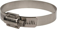 IDEAL TRIDON - SAE Size 412, 3-1/4 to 4-1/8" Diam, Stainless Steel High Torque Worm Drive Clamp - 5/8" Wide, Material Grade 304, Series 60 - USA Tool & Supply