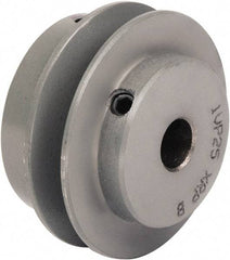 TB Wood's - 7/8" Inside Diam x 4.15" Outside Diam, 1 Groove, Variable Pitched Type 1 Sheave - Belt Sections 3L, 4L, A, 5L & B, 1-7/8" Sheave Thickness, 21/32" Side Groove Thickness 11/16 to 1-1/16" Face Width - USA Tool & Supply