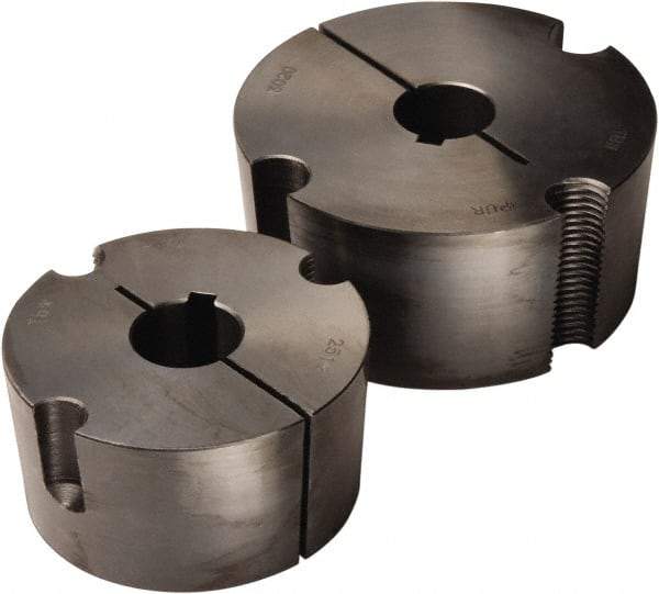 TB Wood's - 2" Bore, 5/8 Thread, 1/2" Wide Keyway, 1/4" Deep Keyway, Tapered Lock Sprocket Bushing - 4-1/4" Max Outside Diam - USA Tool & Supply