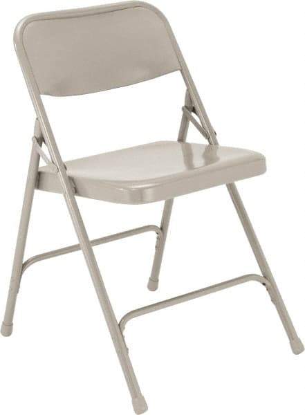 NPS - 18-1/4" Wide x 20-1/4" Deep x 29-1/2" High, Steel Standard Folding Chair - Gray - USA Tool & Supply