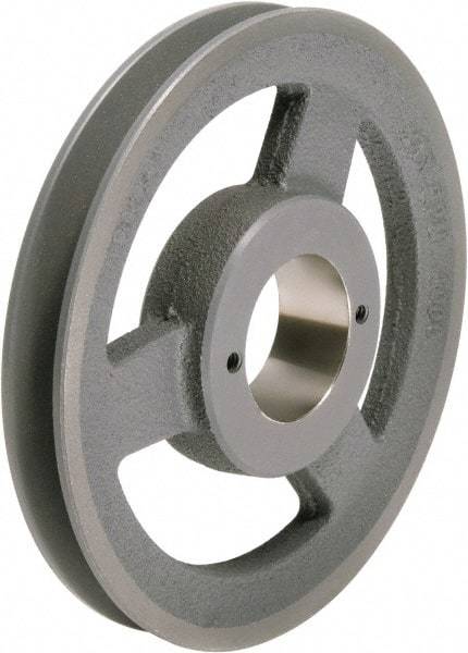 TB Wood's - 1 Groove, 1/2 to 1-1/2 Bore Diam, 7-1/4" Outside Diam, QD Bushed V Belt Sheave - 6.5 A Diam Belt Pitch - USA Tool & Supply