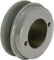 TB Wood's - 1 Groove, 1/2 to 1-1/2 Bore Diam, 3.55" Outside Diam, QD Bushed V Belt Sheave - 2.8 A Diam Belt Pitch - USA Tool & Supply