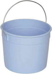 Ability One - 5 Qt, Plastic Round Blue Single Pail - Handle Included - USA Tool & Supply