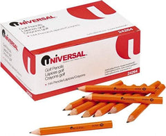 UNIVERSAL - Lead #2 Golf & Pew Pencil - Yellow - USA Tool & Supply