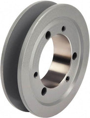 TB Wood's - 1 Groove, 1/2 to 1-1/4 Bore Diam, 3.15" Outside Diam, QD Bushed V Belt Sheave - 3.20 3V Diam Belt Pitch - USA Tool & Supply
