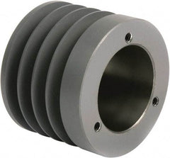 TB Wood's - 4 Groove, 1/2 to 1-15/16 Bore Diam, 4.65" Outside Diam, QD Bushed V Belt Sheave - 4.7 5V Diam Belt Pitch - USA Tool & Supply