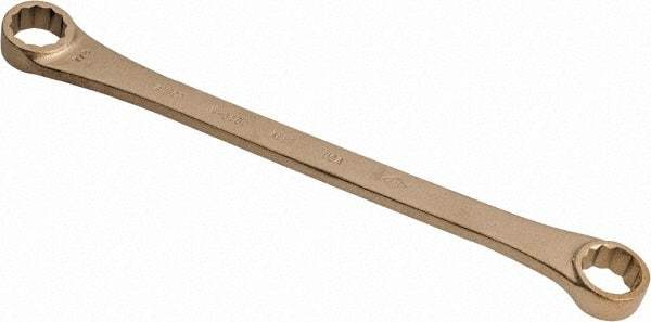 Ampco - 13/16" x 7/8" 12 Point Offset Box Wrench - Double End, 12-1/4" OAL, Aluminum Bronze - USA Tool & Supply