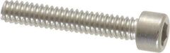 Made in USA - #2-56 UNC Hex Socket Drive, Socket Cap Screw - Grade 18-8 Stainless Steel, Uncoated, 1/2" Length Under Head - USA Tool & Supply