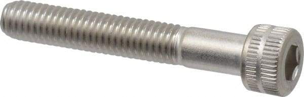 Made in USA - #10-32 UNF Hex Socket Drive, Socket Cap Screw - Grade 18-8 Stainless Steel, Uncoated, 1-1/4" Length Under Head - USA Tool & Supply