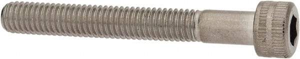 Made in USA - #10-32 UNF Hex Socket Drive, Socket Cap Screw - Grade 18-8 Stainless Steel, Uncoated, 1-1/2" Length Under Head - USA Tool & Supply