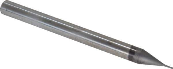 Niagara Cutter - 1/64", 3/64" LOC, 1/8" Shank Diam, 1-1/2" OAL, 4 Flute, Solid Carbide Square End Mill - Single End, Diamond Finish, Spiral Flute, 30° Helix, Right Hand Cut, Right Hand Flute, Series DIA430 - USA Tool & Supply