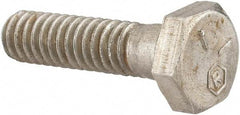 Made in USA - 1/4-20 UNC, 1" Length Under Head Hex Head Cap Screw - Grade 18-8 Stainless Steel, Uncoated, 7/16" Hex - USA Tool & Supply