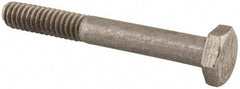 Made in USA - 1/4-20 UNC, 2" Length Under Head Hex Head Cap Screw - Grade 18-8 Stainless Steel, Uncoated, 7/16" Hex - USA Tool & Supply
