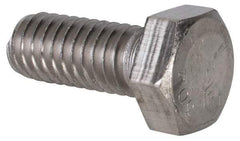 Value Collection - 5/16-18 UNC, 3/4" Length Under Head Hex Head Cap Screw - Grade 18-8 Stainless Steel, Uncoated, 1/2" Hex - USA Tool & Supply