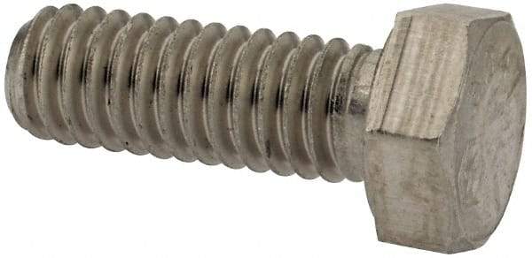 Made in USA - 5/16-18 UNC, 7/8" Length Under Head Hex Head Cap Screw - Grade 18-8 Stainless Steel, Uncoated, 1/2" Hex - USA Tool & Supply