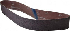 Norton - 2" Wide x 30" OAL, 40 Grit, Aluminum Oxide Abrasive Belt - Aluminum Oxide, Coarse, Coated, Series R228 - USA Tool & Supply