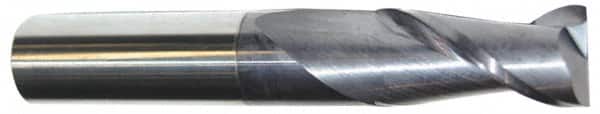 Accupro - 1", 3" LOC, 1" Shank Diam, 6" OAL, 2 Flute, Solid Carbide Square End Mill - USA Tool & Supply
