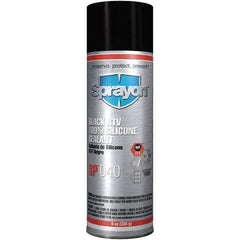 Sprayon - 8 oz Automotive Gasket Sealant - 122°F Max, Black, Comes in Aerosol Can - USA Tool & Supply