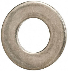 Made in USA - 3/8" Screw, Grade 300 Stainless Steel Standard Flat Washer - 0.405" ID x 0.812" OD, 0.051" Thick, Passivated Finish, Meets Military Specifications - USA Tool & Supply
