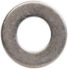Made in USA - 7/16" Screw, Grade 300 Stainless Steel Standard Flat Washer - 0.469" ID x 0.922" OD, 0.051" Thick, Passivated Finish, Meets Military Specifications - USA Tool & Supply