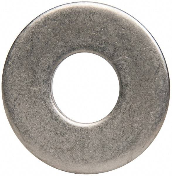 Made in USA - 1/2" Screw, Grade 300 Stainless Steel Standard Flat Washer - 0.562" ID x 1-3/8" OD, 0.086" Thick, Plain Finish, Meets Military Specifications - USA Tool & Supply