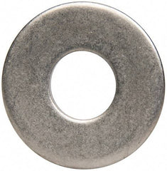 Made in USA - 1/2" Screw, Grade 300 Stainless Steel Standard Flat Washer - 0.562" ID x 1-3/8" OD, 0.086" Thick, Plain Finish, Meets Military Specifications - USA Tool & Supply