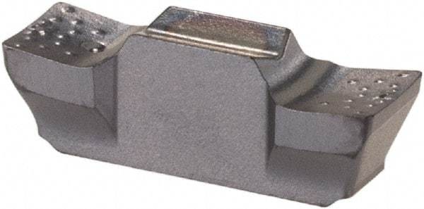 Iscar - 318020GEPI Grade IC908, 3.18mm Cutting Width Carbide Grooving Insert - 8.99mm Max Depth of Cut, Neutral, 0.2mm Corner Radius, TiN/TiAlN Finish - USA Tool & Supply
