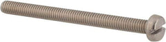 Value Collection - M3x0.50, 35mm Length Under Head Slotted Drive Machine Screw - Cheese Head, Grade 4.8 Steel, Zinc-Plated Finish, Without Washer - USA Tool & Supply