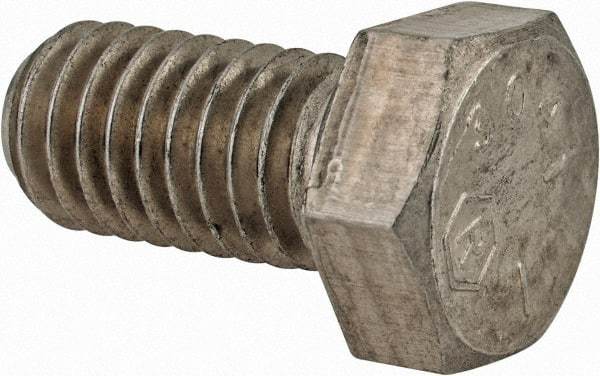 Made in USA - 3/8-16 UNC, 3/4" Length Under Head Hex Head Cap Screw - Grade 18-8 Stainless Steel, Uncoated, 9/16" Hex - USA Tool & Supply
