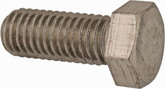 Made in USA - 1/2-13 UNC, 1-1/4" Length Under Head Hex Head Cap Screw - Grade 18-8 Stainless Steel, Uncoated, 3/4" Hex - USA Tool & Supply