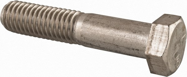 Made in USA - 1/2-13 UNC, 2-1/2" Length Under Head Hex Head Cap Screw - USA Tool & Supply