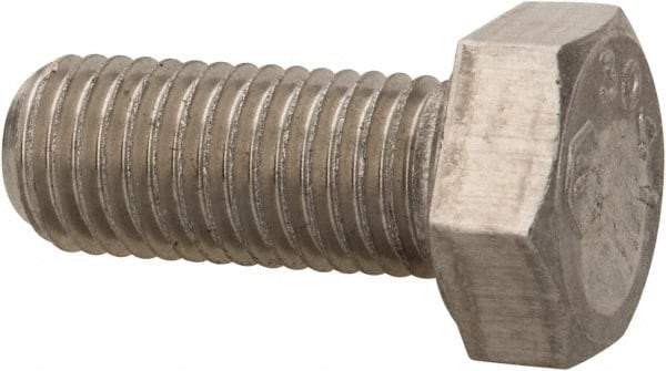 Made in USA - 5/16-24 UNF, 3/4" Length Under Head Hex Head Cap Screw - Grade 18-8 Stainless Steel, Uncoated, 1/2" Hex - USA Tool & Supply
