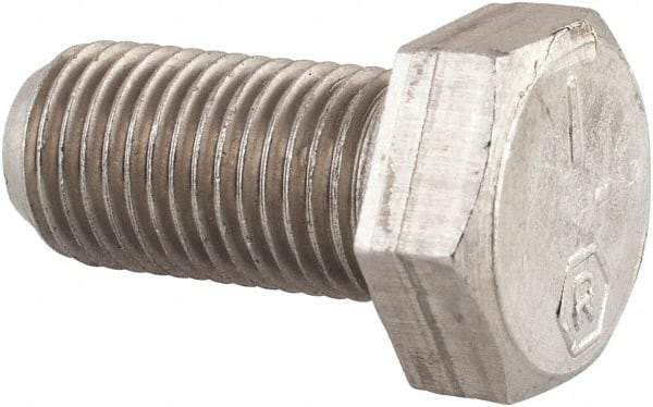 Made in USA - 3/8-24 UNF, 3/4" Length Under Head Hex Head Cap Screw - Grade 18-8 Stainless Steel, Uncoated, 9/16" Hex - USA Tool & Supply