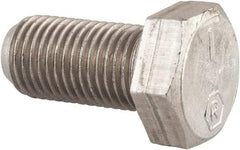 Made in USA - 3/8-24 UNF, 3/4" Length Under Head Hex Head Cap Screw - Grade 18-8 Stainless Steel, Uncoated, 9/16" Hex - USA Tool & Supply