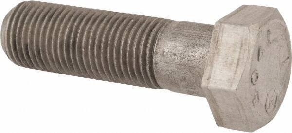 Made in USA - 1/2-20 UNF, 1-3/4" Length Under Head Hex Head Cap Screw - Grade 18-8 Stainless Steel, Uncoated, 3/4" Hex - USA Tool & Supply
