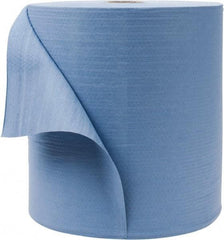 WypAll - X80 Dry Shop Towel/Industrial Wipes - Jumbo Roll, 13-3/8" x 12-1/2" Sheet Size, Blue - USA Tool & Supply