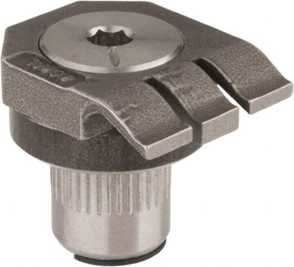 Mitee-Bite - 7-1/2mm Clamping Height, 880 Lb Clamping Pressure, Raised Height Low Profile Positioning Stop - 7-1/2mm Jaw Height, Spring Steel, Series Mitee-Bite Kopal Mini Clamps - USA Tool & Supply